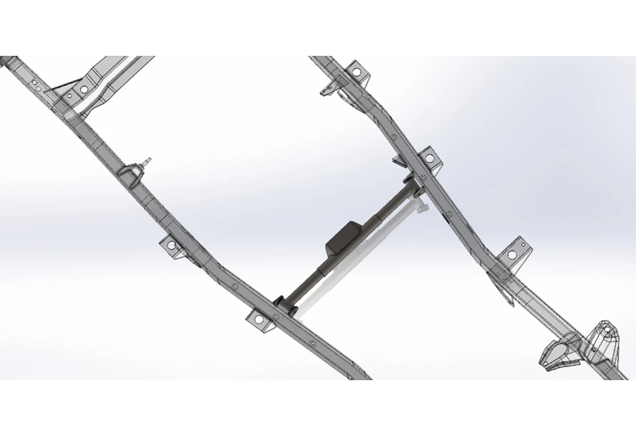 Motobilt Universal Transmission Cross Member Kit - Bare