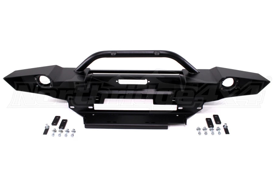 LOD Signature Series Full Width Front Bumper w/Bull Bar Black Powder Coated - JK