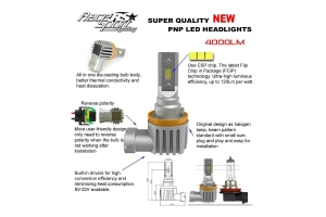 Race Sport Lighting 5202 PNP Series Plug N Play Super LUX LED OEM Replacement Bulb Kit