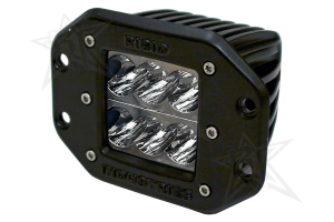 Rigid Industries Dually D2 LED Lights Flush Mount Wide Light Amber