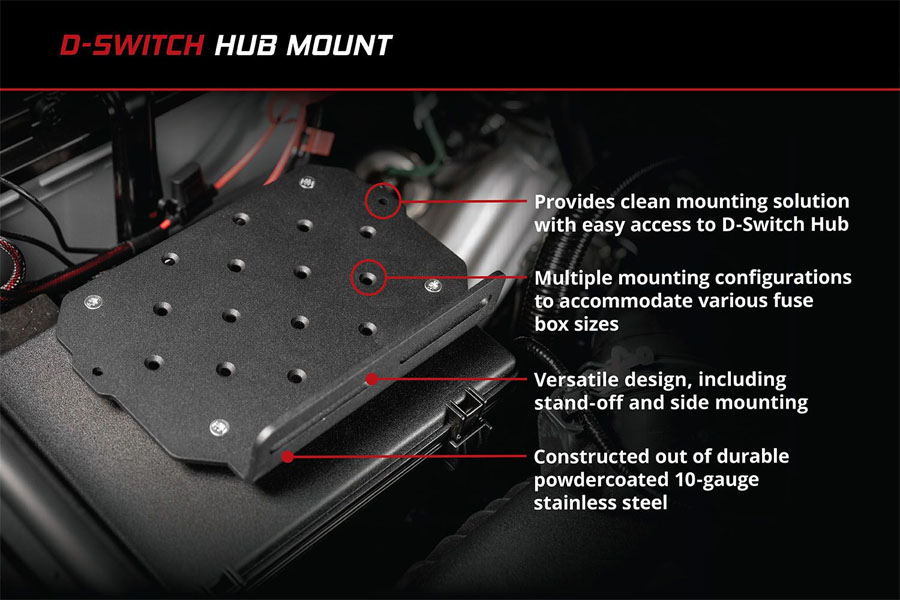 Diode Dynamics Stand-Off D-Switch Hub Mounting Kit w/ Bracket