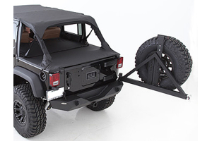 Smittybilt XRC Rear Bumper w/Tire Carrier and Hitch Black - JK