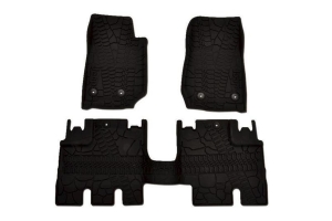 Mopar Front and Rear Floor Slush Mats w/ Tire Tread Pattern -  JK 4Dr 2014+