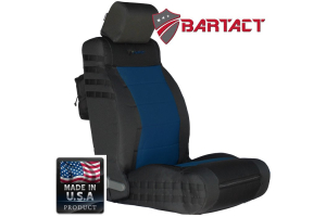 Bartact Tactical Series Front Seat Covers - Black/Navy Blue, SRS-Compliant - JK 2007-10