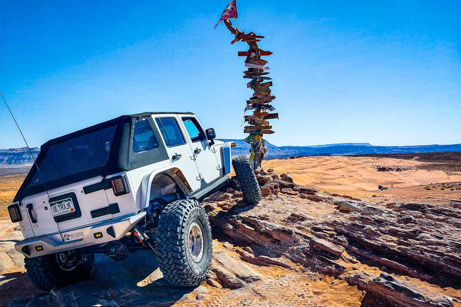 Next Venture Motorsports Aluminum High Line Rear Fender Flares Pair w/ Corner Armor - JK 4DR