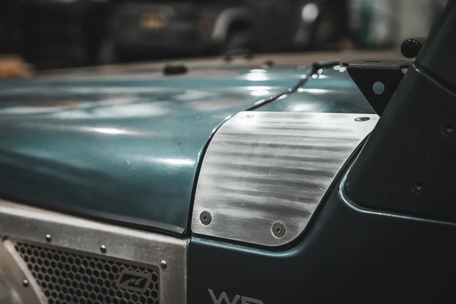 Motobilt Aluminum Cowl Armor - Bare - LJ/TJ