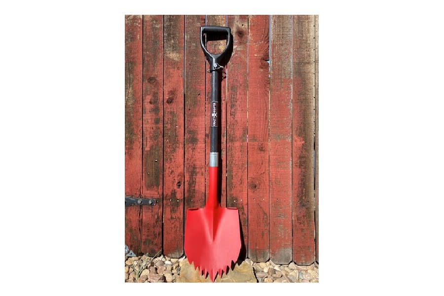 Krazy Beaver Shovel Red Textured Head with Black Handle