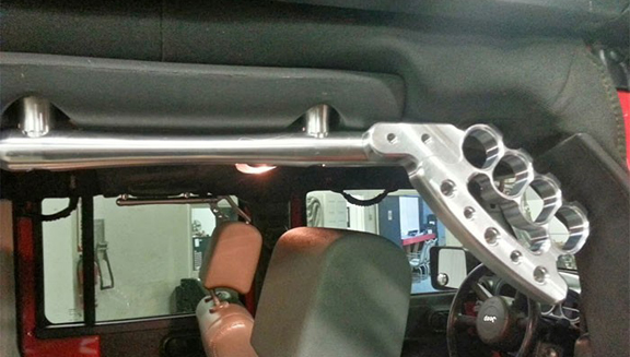 Carolina Metal Master Billet Aluminum Rear Knuckle Grab Handles