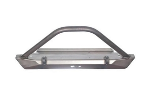 Motobilt Mid-Width Front Bumper w/ Stinger - Bare Steel  - LJ/TJ/YJ