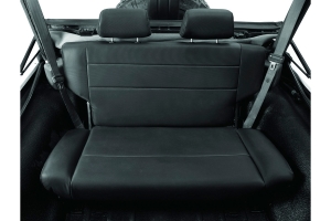 Bestop Trailmax II Fold & Tumble Rear Bench Seat - Black Crush - YJ/CJ7/CJ5/CJ3