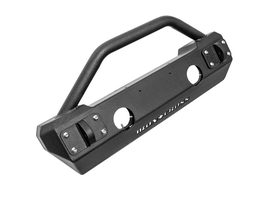 Iron Cross Stubby Front Bumper w/Bar - JT/JL