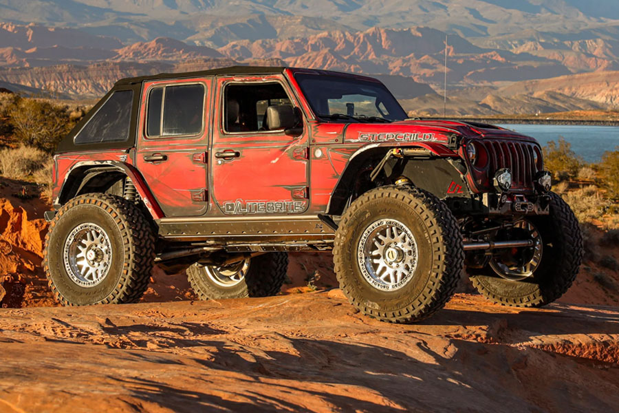 Next Venture Motorsports Rock Sliders - Trailbreaker Series, 7075 Boatside - JL 4dr