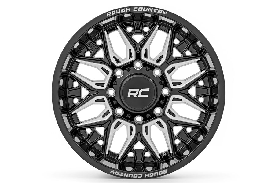 Rough Country 86 Series Wheel, 20x10 8x170 -19mm - Gloss Black