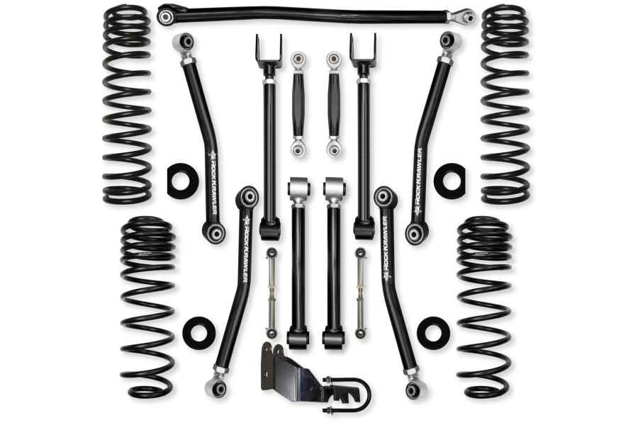 Rock Krawler 2.5in Adventure-X Mid Arm 'No Limits' Lift Kit, No Shocks ( Part Number: JL25AXMNL-4XE)