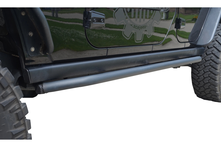 Ace Engineering Rock Slider Kit - Texturized Black - JK 4Dr