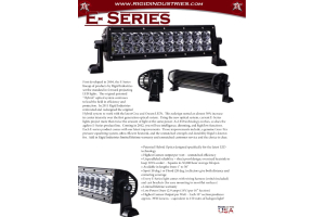 Rigid Industries E-Series 4 Inch LED Light Bar Flood Light White