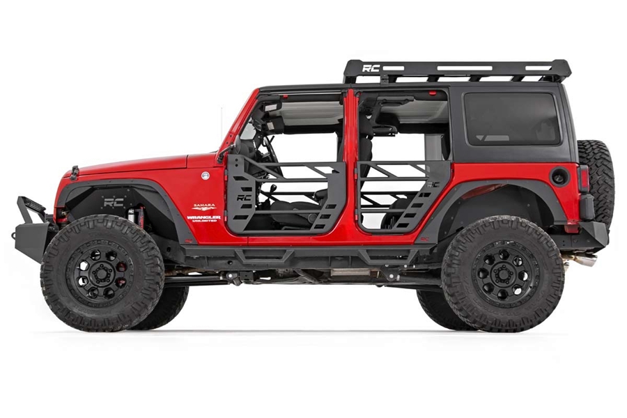Rough Country Roof Rack System w/ Black-Series LED Lights  - JK