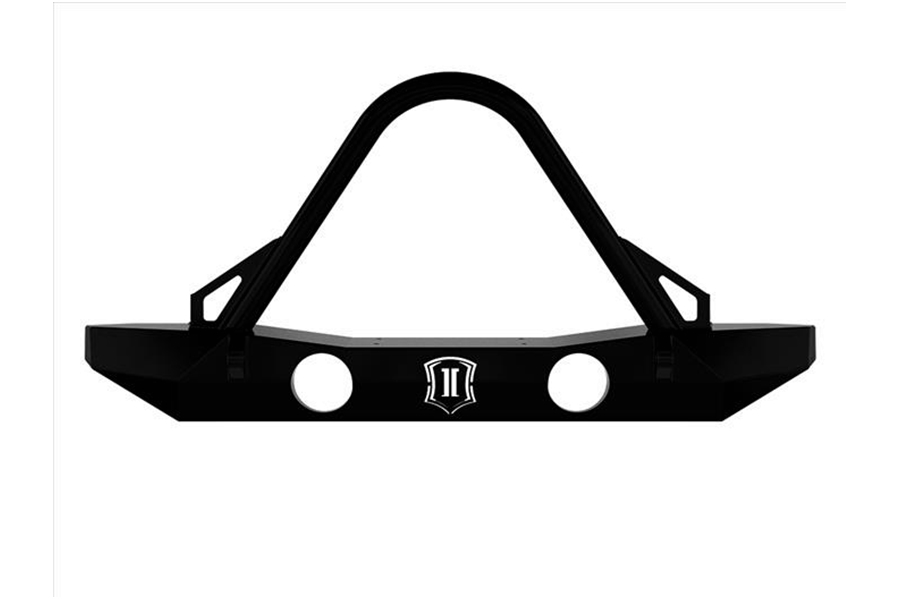 Icon Vehicle Dynamic Pro Series Mid-Width Front Bumper w/ Stinger - JK 