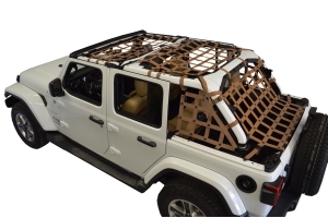 Dirty Dog 4x4 5pc Cargo Side Netting Kit, Sand - JL 4Dr