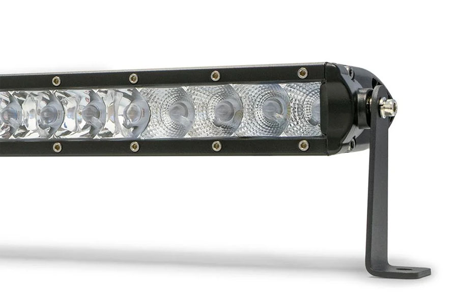DV8 Offroad Single Row LED Light Bar w/ Chrome Face - 50in