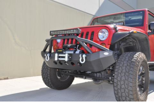 DV8 Offroad Mid Front Bumper w/Bull Bar - JT/JL/JK