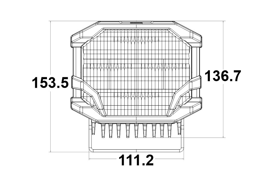 Morimoto BigBanger HXB LED Pod, Amber DRL, Spot, Yellow, Each