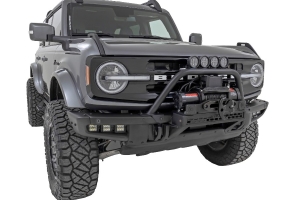 Rough Country Safari Bar Kit OE Modular Steel Bumper 3in OSRAM Angle Wide Series    - Bronco 2021+