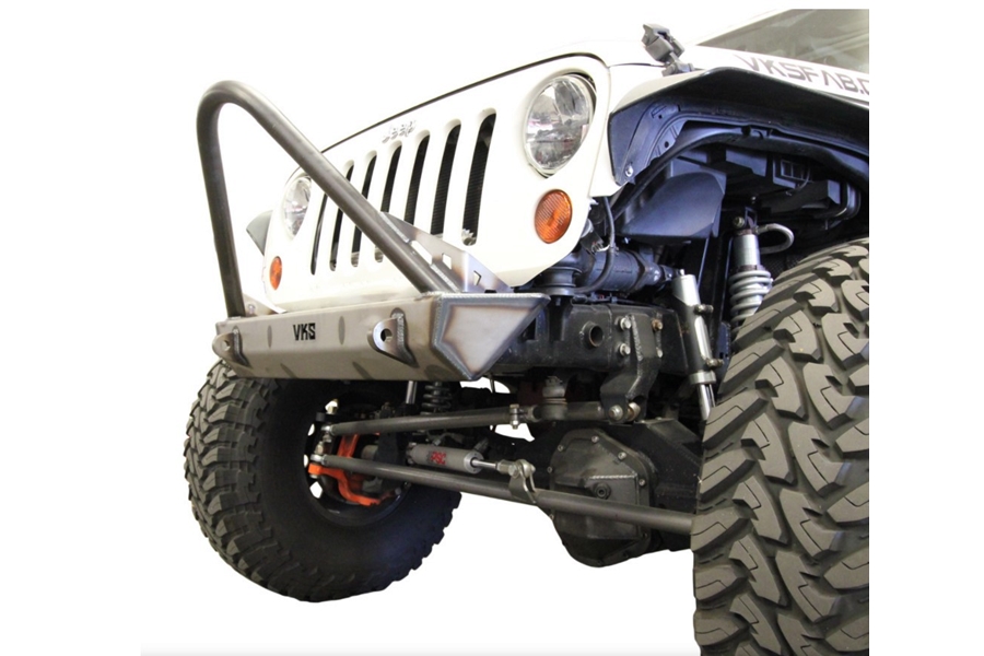 VKS Fab Shorty V2.5 Front Bumper w/ Stinger - Bare - JK