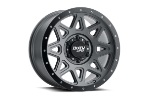 Dirty Life 9305 Theory Series Wheel, Matte Gunmetal w/Matte Black Lip 18X9 5x5  - JT/JL/JK