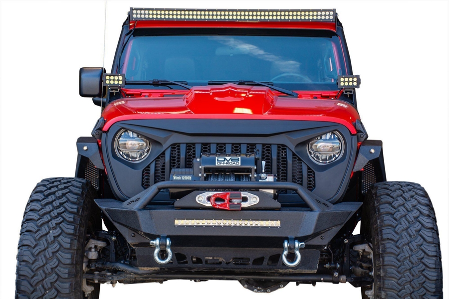 DV8 Offroad Replacement Grille - Black - JT/JL 