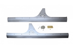EVO Manufacturing Rockskin Quarter Armor - Bare Steel - JK 4Dr