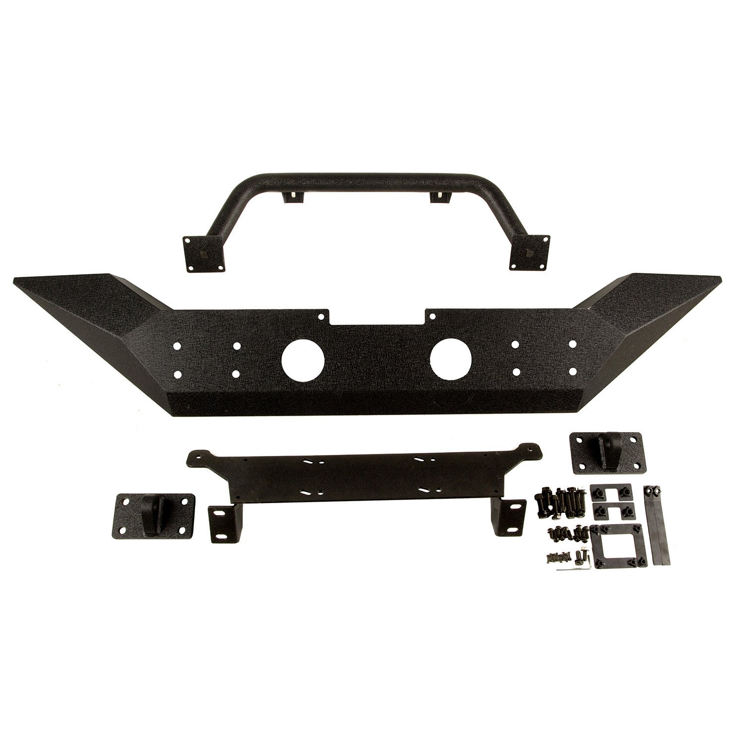 Rugged Ridge Spartan Front Bumper with High Clearance Ends and Overrider - JK