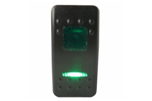 Bulldog Winch Rocker Switch ON/OFF 5-Pin, Green
