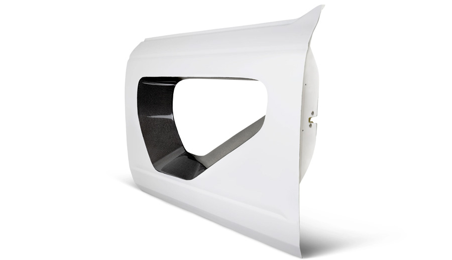 Anderson Composites Fiberglass Halo Doors w/Carbon Fiber Inserts - Pair - Bronco 2021-23 2dr