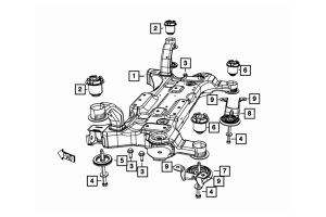 Mopar Cowl to Load Beam Bolt and Washer - JT/JL