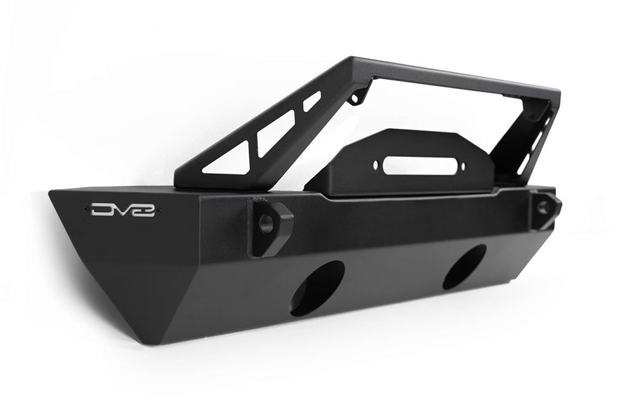 DV8 Offroad FS-25 Stubby Front Bumper w/ Plated Bull Bar - JT/JL/JK
