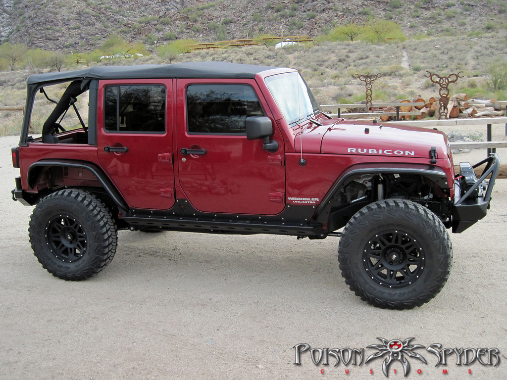 Poison Spyder Brawler Rockers Aluminum - JK 4dr
