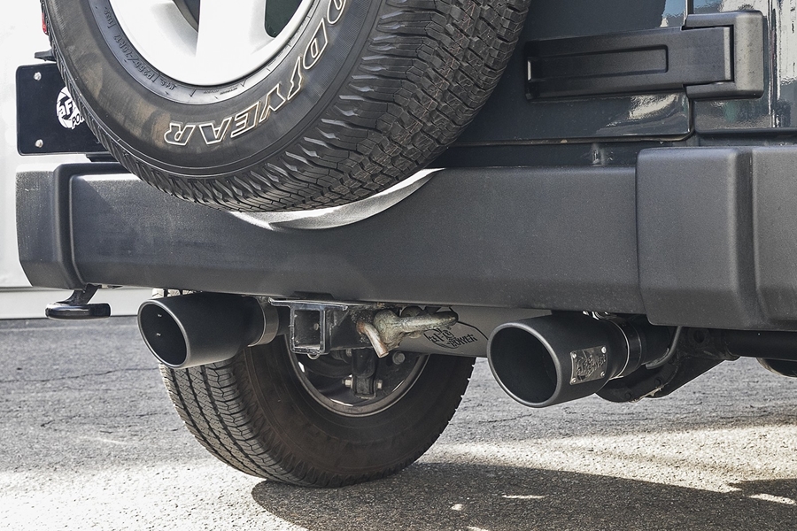 aFe POWER Rebel Series 2.5in Axle-Back Exhaust System - JK