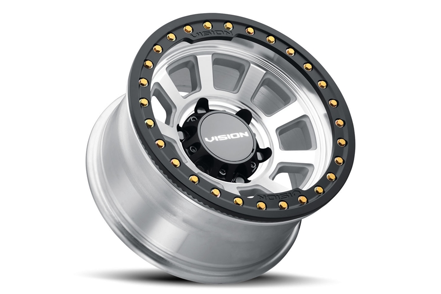 Vision Wheel 350 Ojos Beadlock Wheel, 17x9 5x5 - Machined - JT/JL/JK