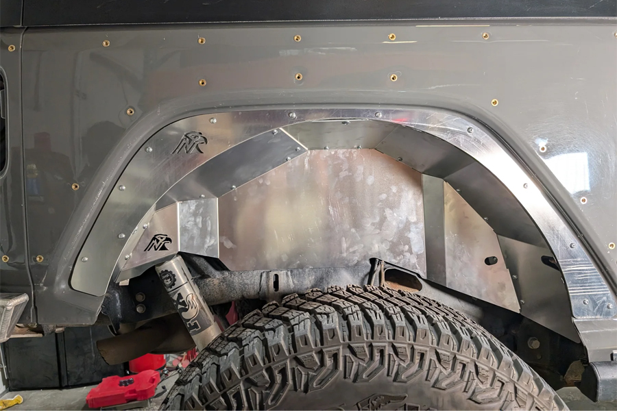 Next Venture Motorsports Rear Inner Fender Liners, Aluminum  - JL