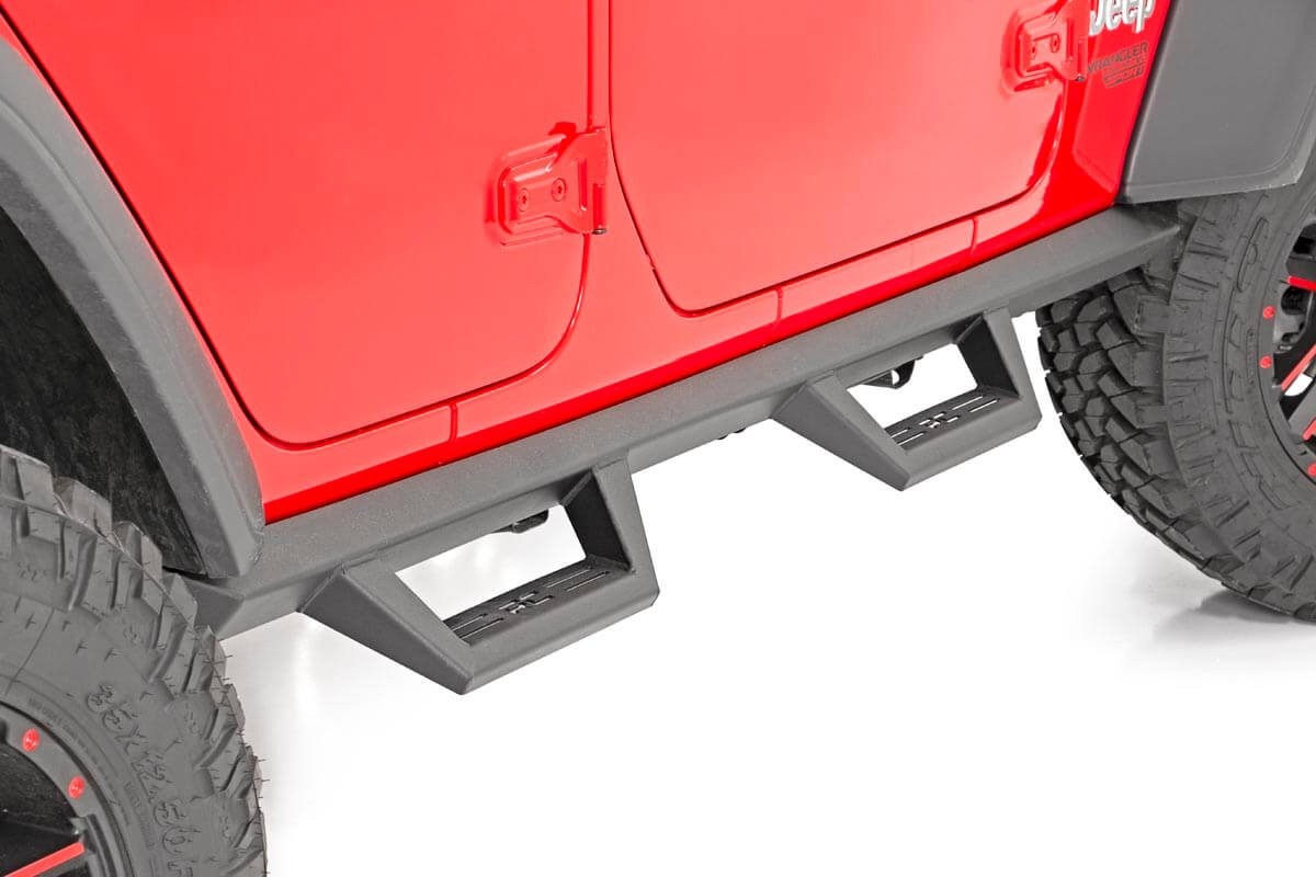 Rough Country Wheel to Wheel Fabricated Steps - JL 4dr