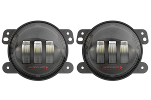 JW Speaker 6145 J2 LED Black 4in LED Fog Light Kit - JK