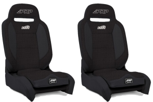 PRP Enduro Elite Reclining Seats, Driver & Passenger - All Black Tweed