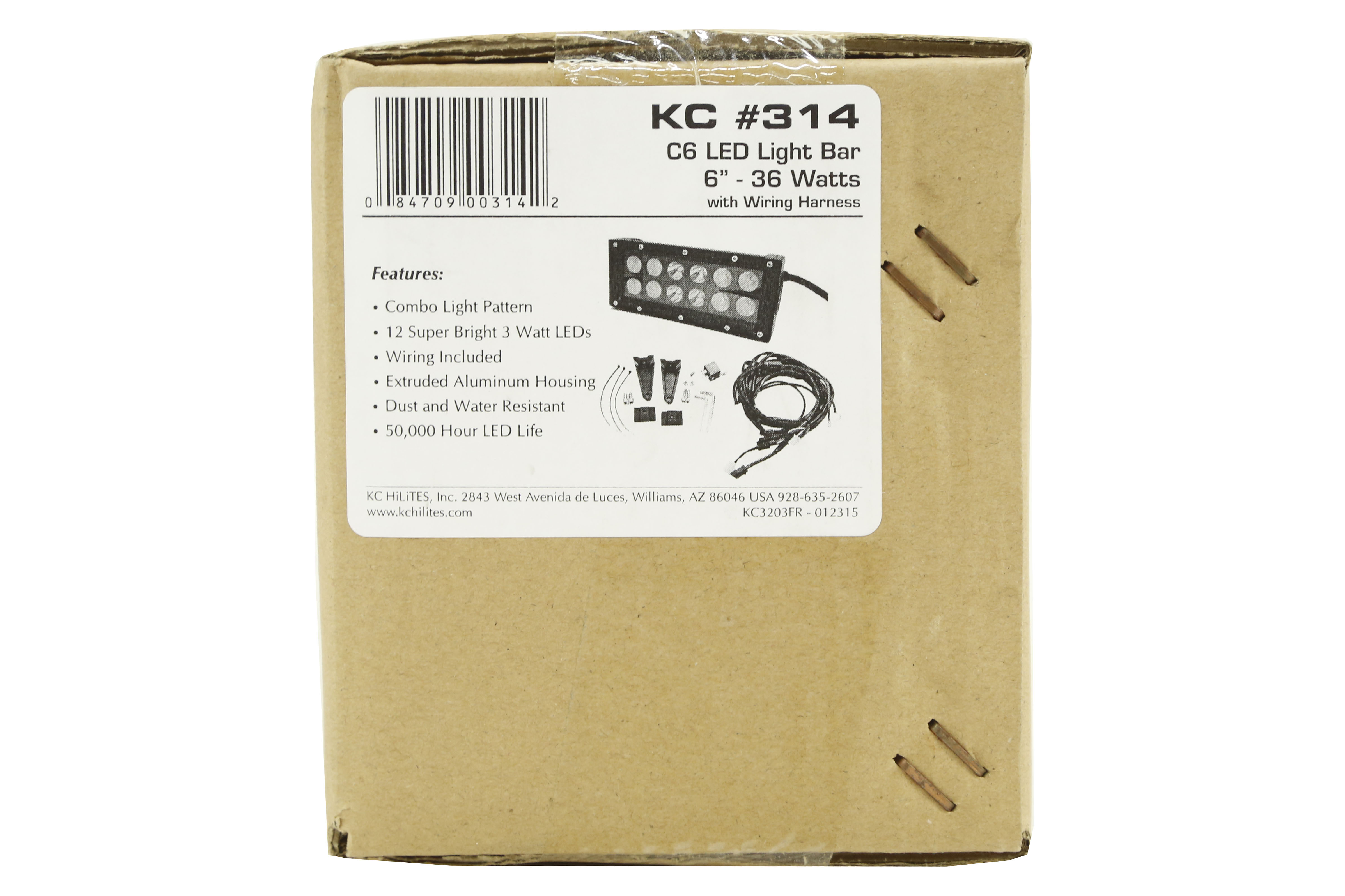 KC Hilites 6in Combo LED Light Bar Black
