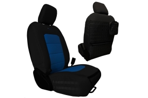 Bartact Tactical Front Seat Covers Black/Blue - JL 4dr
