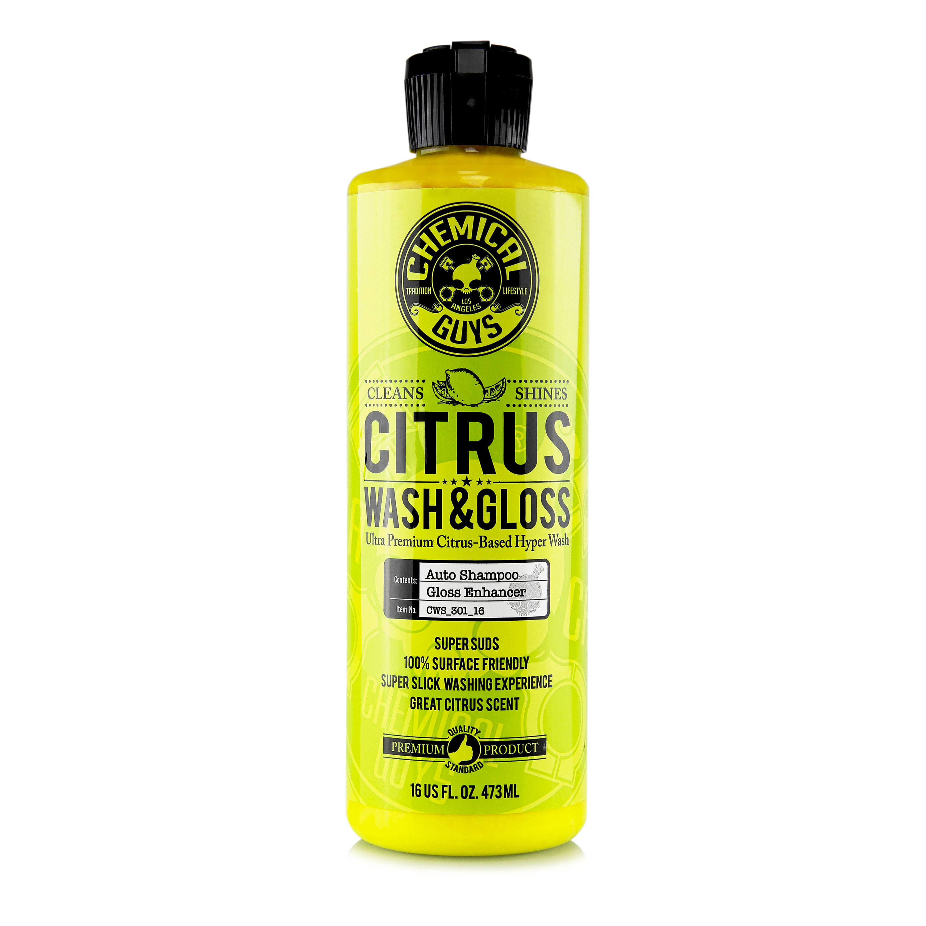 Chemical Guys Citrus Wash and Gloss Concentrated Car Wash - 16oz