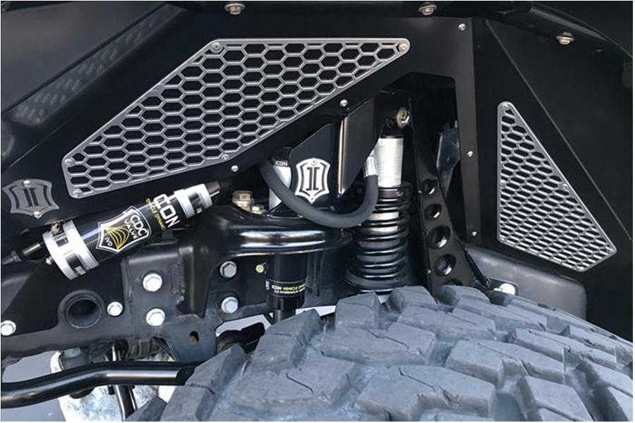 Icon Vehicle Dynamics Fender Mesh Trim Kit - JK 