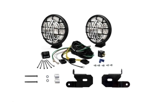 KC HiLites A-Pillar/Windshield Light Mount Kit w/6in Apollo Pro Lights - JT/JL