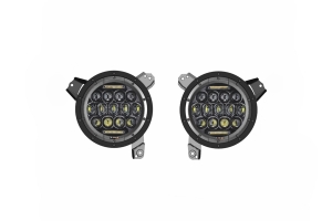 Quake LED 9in RGB Headlights - Quad Lock/Interlock Compatible - JL/JT