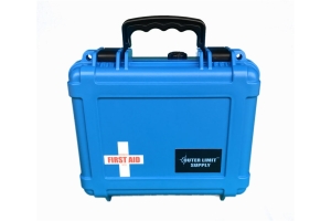 Outer Limit Supply Waterproof Individual First Aid Kit - Blue